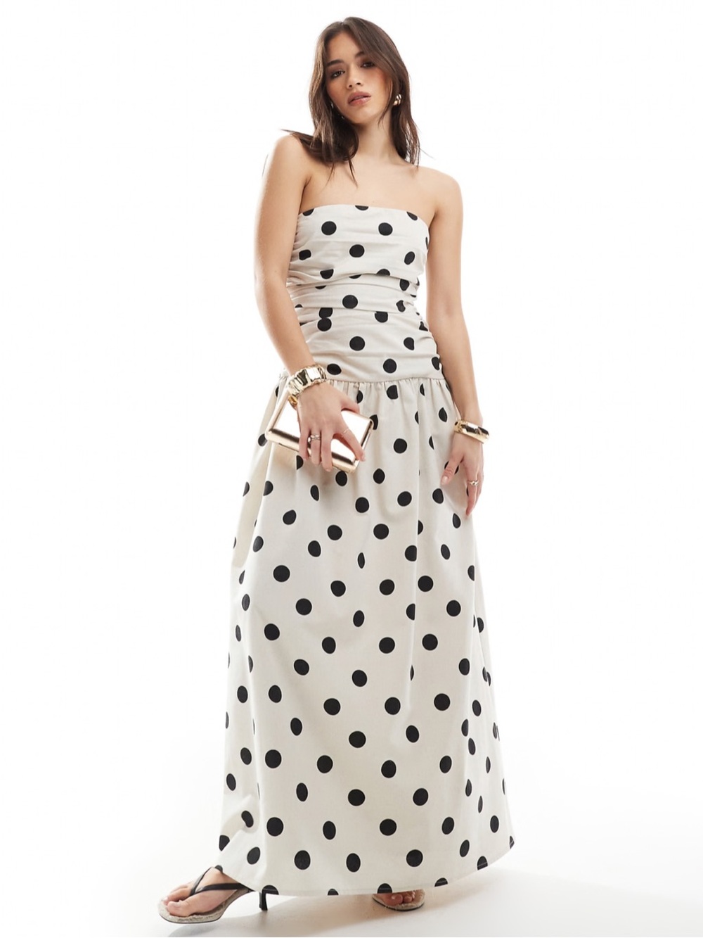 4th & Reckless Polka Dot Maxi Dress
